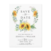 Sonnenblumen Eukalyptus Wreath Wedding Save the Da