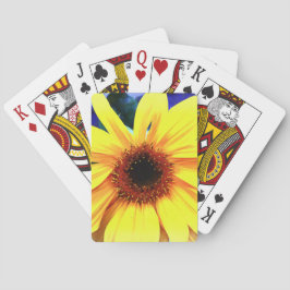 Sonnenblumen Fahrradkarten Spielkarten