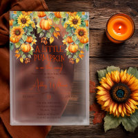 Sonnenblumen fallen ein wenig Pumpkindusche