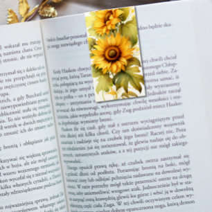 Sonnenblumen Falten von Lesezeichen Bookmarkers Visitenkarten
