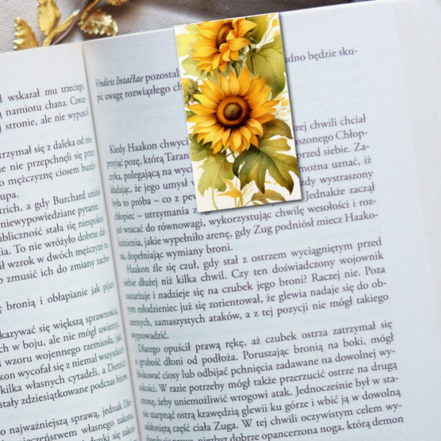 Sonnenblumen Falten von Lesezeichen Bookmarkers Visitenkarten (Von Creator hochgeladen)