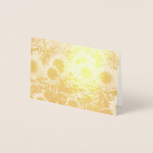 Sonnenblumen Feldfolie Folienkarte