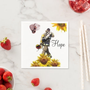 Sonnenblumen Fireman Paper Napkins Serviette