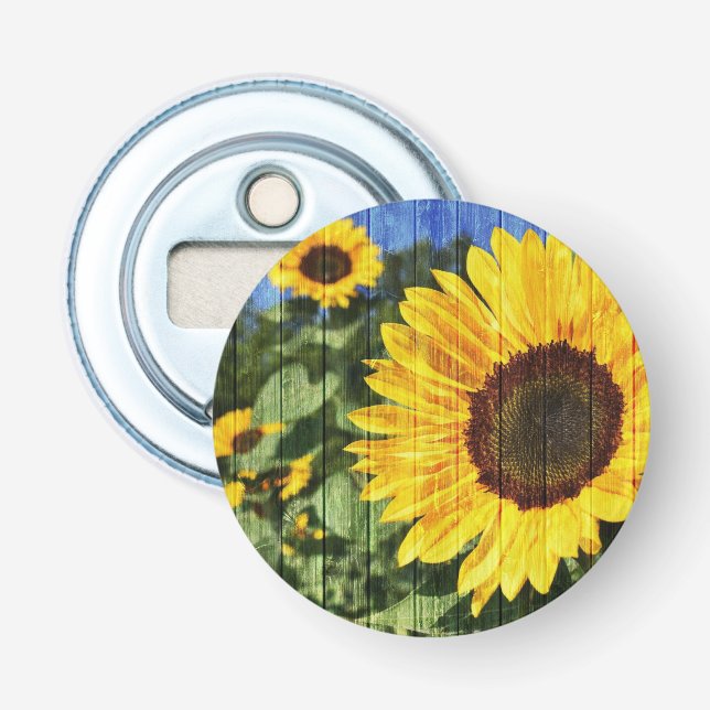 Sonnenblumen Flaschenöffner (Vorderseite)