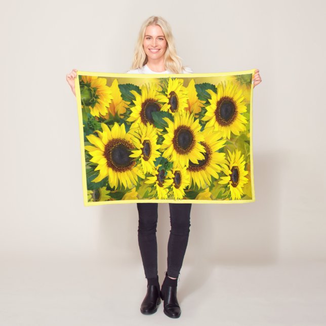 Sonnenblumen Fleece Blanket (Beispiel)