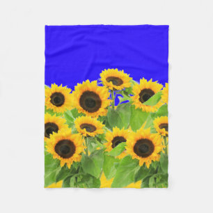 Sonnenblumen Fleece-Decke Fleecedecke