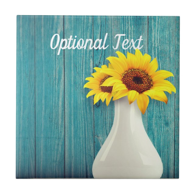 Sonnenblumen Fliese (Vorderseite)