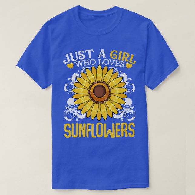 Sonnenblumen Florist Inspirierte Blume Botanische  T-Shirt (Design vorne)