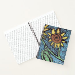 Sonnenblumen Forever - Kinder Kunst für CHOC Notizbuch