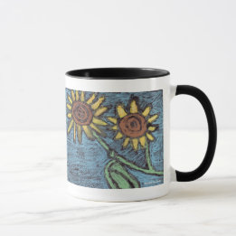 Sonnenblumen Forever - Kinder Kunst für CHOC Tasse