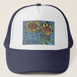 Sonnenblumen Forever - Kinder Kunst für CHOC Truckerkappe