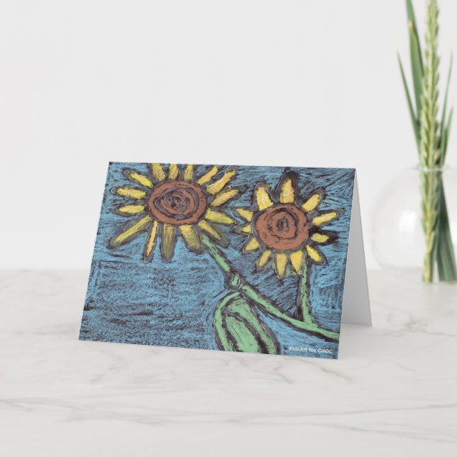 Sonnenblumen Forever - KinderKunst für CHOC (Vorderseite)