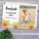 Sonnenblumen Foto Abschluss Keepake Fotoplatte<br><div class="desc">Die Blumenallee Plaque ist mit Sonnenblumen und Grünpflanzen in Aquarellen dekoriert. Einfach mit Ihrem Foto und Ihren Details anpassbar. Ändern Sie mithilfe des Entwurfstools die Textgröße, den Stil oder die Farbe. Wenn wir unsere Kunstwerke erstellen, werden Sie dieses exakte Bild von anderen Designern nicht finden. Original Wasserfarbe © Michele Davies....</div>