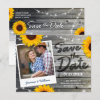 Sonnenblumen Foto Gray Rustic Hochzeit speichern S