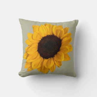 Sonnenblumen-Foto-Kissen Jesaja 60:1 Erhebe dich,  Kissen