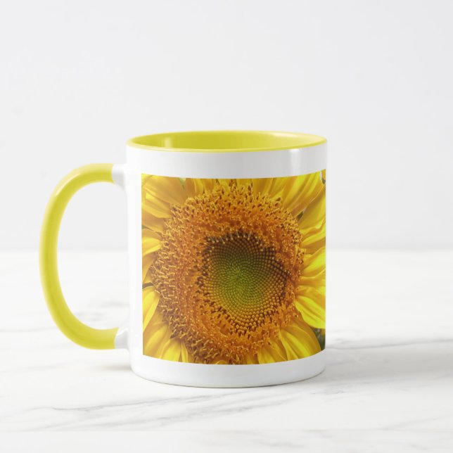 Sonnenblumen Foto Tasse (Links)