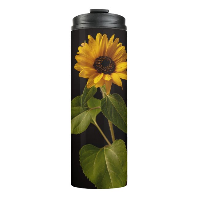 Sonnenblumen-Foto Thermaltumoren Thermosbecher (Vorderseite)