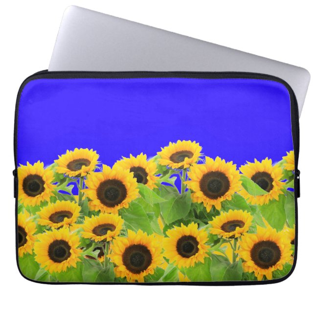 Sonnenblumen - Freiheit Ukraine Frieden ukrainisch Laptopschutzhülle (Vorderseite)