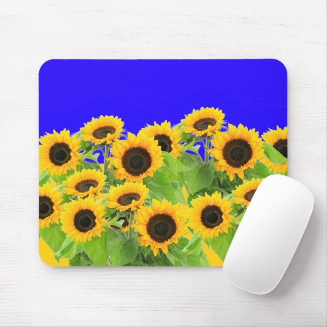 Sonnenblumen - Freiheit Ukraine Frieden ukrainisch Mousepad (Mit Mouse)