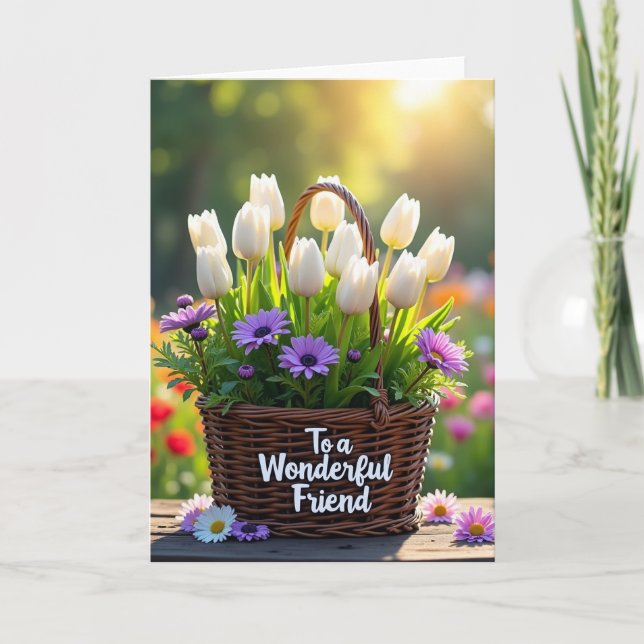 Sonnenblumen Freund Karte (Vorderseite)