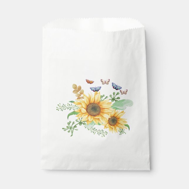 Sonnenblumen Frühling Geschenktütchen (Vorderseite)