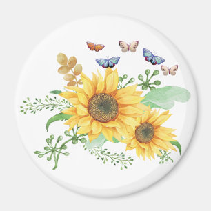 Sonnenblumen Frühling Magnet