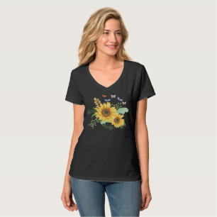 Sonnenblumen Frühling T-Shirt