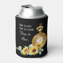 Sonnenblumen-Gastgeschenk Hochzeit kann kühler (sc Dosenkühler
