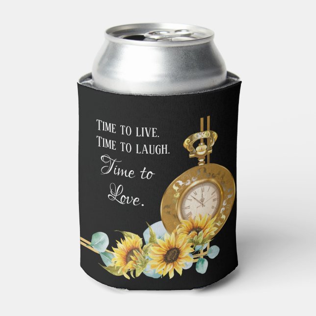 Sonnenblumen-Gastgeschenk Hochzeit kann kühler (sc Dosenkühler (Kanne Vorderseite)