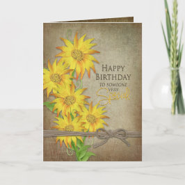 Sonnenblumen - Geburtstag - Jemand Besonderes Karte