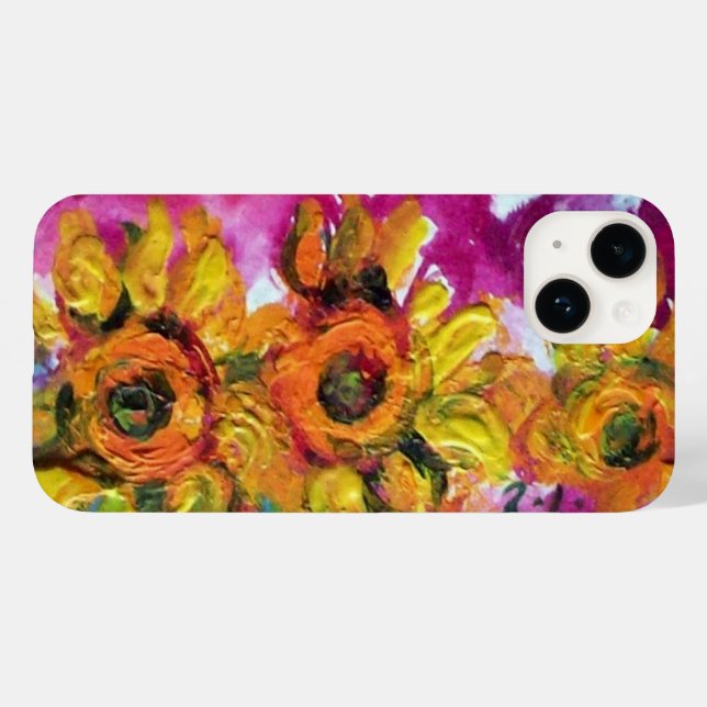 SONNENBLUMEN Gelbe Flora Case-Mate iPhone 14 Hülle (Rückseite (Horizontal))