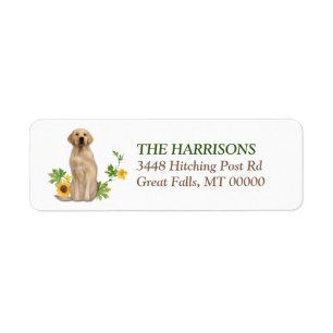 Sonnenblumen-Gelber Labrador Retriever
