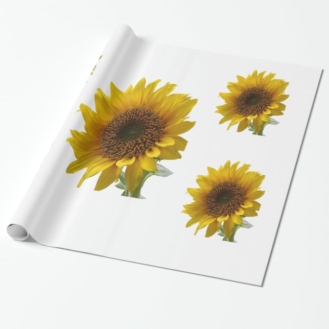 Sonnenblumen Geschenkpapier (Ungerollt)