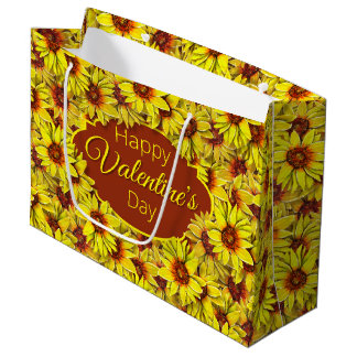 Sonnenblumen-Geschenktasche Große Geschenktüte