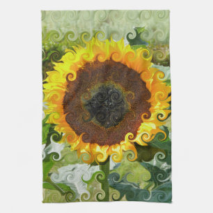 SONNENBLUMEN GESCHIRRTUCH