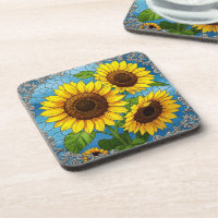 Sonnenblumen Gestaltete Glass Illusion Juwelen