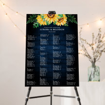 Sonnenblumen Gipskraut Hochzeitskarte