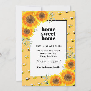 Sonnenblumen glückliche Hummeln neue Zuhause beweg Ankündigung