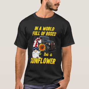 Sonnenblumen-Gnom-Hotrod-USA-4.-Juli-Unabhängigkei T-Shirt