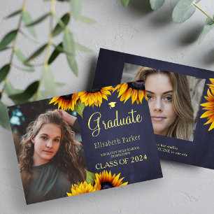 Sonnenblumen Gold 2 Fotos Abschluss Ankündigung