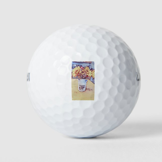 Sonnenblumen Golfball (Vorderseite)