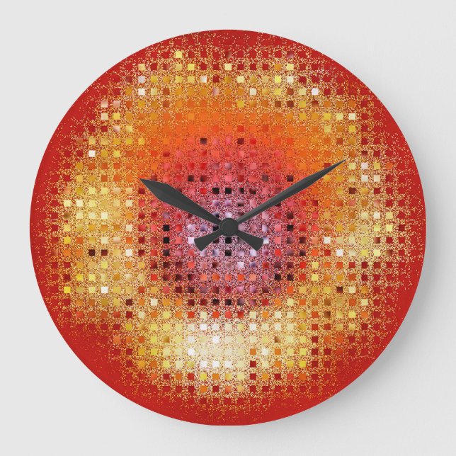 SONNENBLUMEN GROßE WANDUHR (Vorderseite)