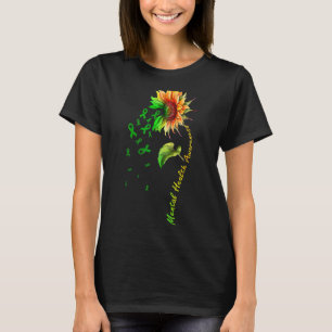 Sonnenblumen Grüne Multifunktionsleiste unterstütz T-Shirt