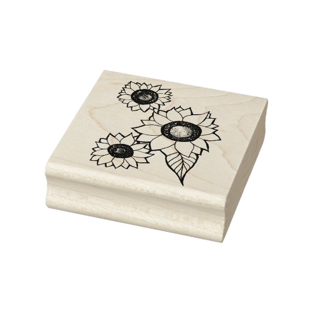 Sonnenblumen Gummistempel (Stempel)