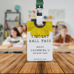 Sonnenblumen-Hallenpass für Schüler Ausweis