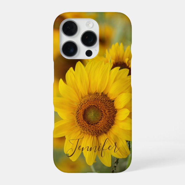 Sonnenblumen-Handyhülle iPhone Case 16 Pro Hülle (Rückseite)