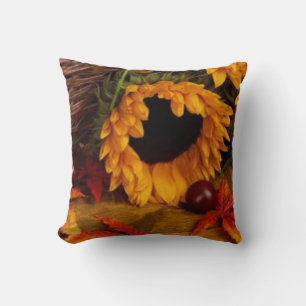 "Sonnenblumen Herbst-Blume" Fall Kissen