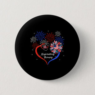 Sonnenblumen-Herz-Feuerwerk-Respiratorische Therap Button