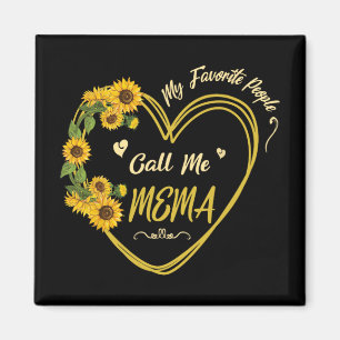 Sonnenblumen Herz Glücklich Meine Lieblingsmensche Magnet