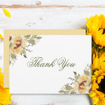 Sonnenblumen-Hochzeit Dankeskarte<br><div class="desc">Diese Einladung ist Teil der Soft Sunflowers Wedding Invitation Suite von Karten erstellt von Simply Farmhouse Press. Die sanften Aquarellblumen und Blumenbouquets sind die perfekte Touch für einen Sommer oder eine frühe Hochzeit im Herbst. Fügen Sie eine persönliche Touch hinzu, indem Sie Ihre eigene Nachricht und/oder Ihren eigenen Namen eingeben....</div>